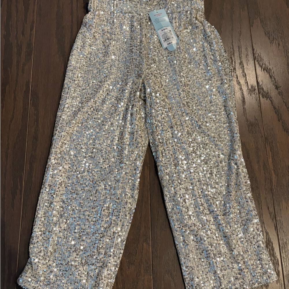 NWT - Girl’s sequin sparkle pants, size 6 / size 7